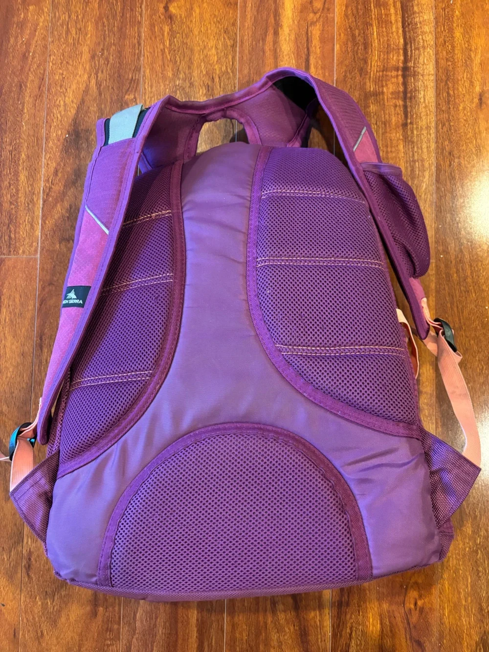 High Sierra Kids Backpack Purple with Pink Accents